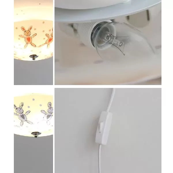 Frendorf | Kinder Undertint Wandlamp Trommelvorm Een Licht Stof Wandlamp voor Trap Gang