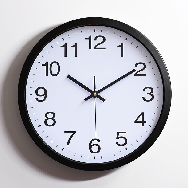 Einfache stille Wanduhr Klassenzimmer 12 Zoll
