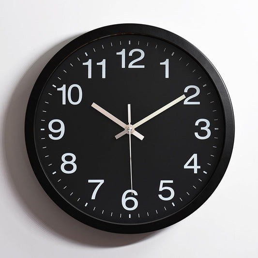 Einfache stille Wanduhr Klassenzimmer 12 Zoll