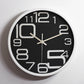 Einfache stille Wanduhr Klassenzimmer 12 Zoll