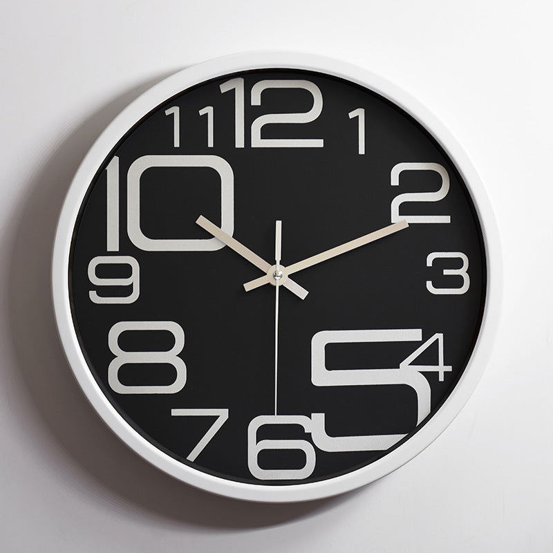 Einfache stille Wanduhr Klassenzimmer 12 Zoll