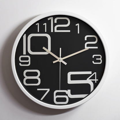 Einfache stille Wanduhr Klassenzimmer 12 Zoll