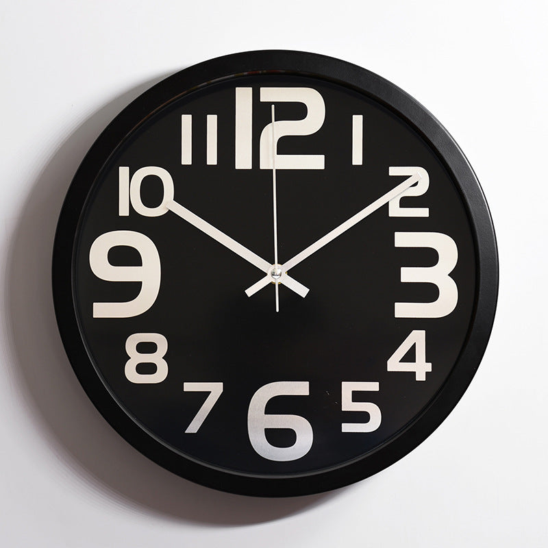 Einfache stille Wanduhr Klassenzimmer 12 Zoll