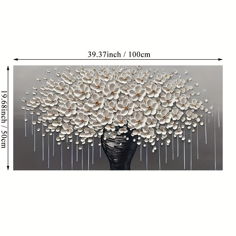 1 Stück, rahmenlos abstraktes goldenes Baumblüten-Leinwandbild Plakate, Minimalismus Wandkunst Bild, moderne Wohnzimmerdekoration ohne Rahmen