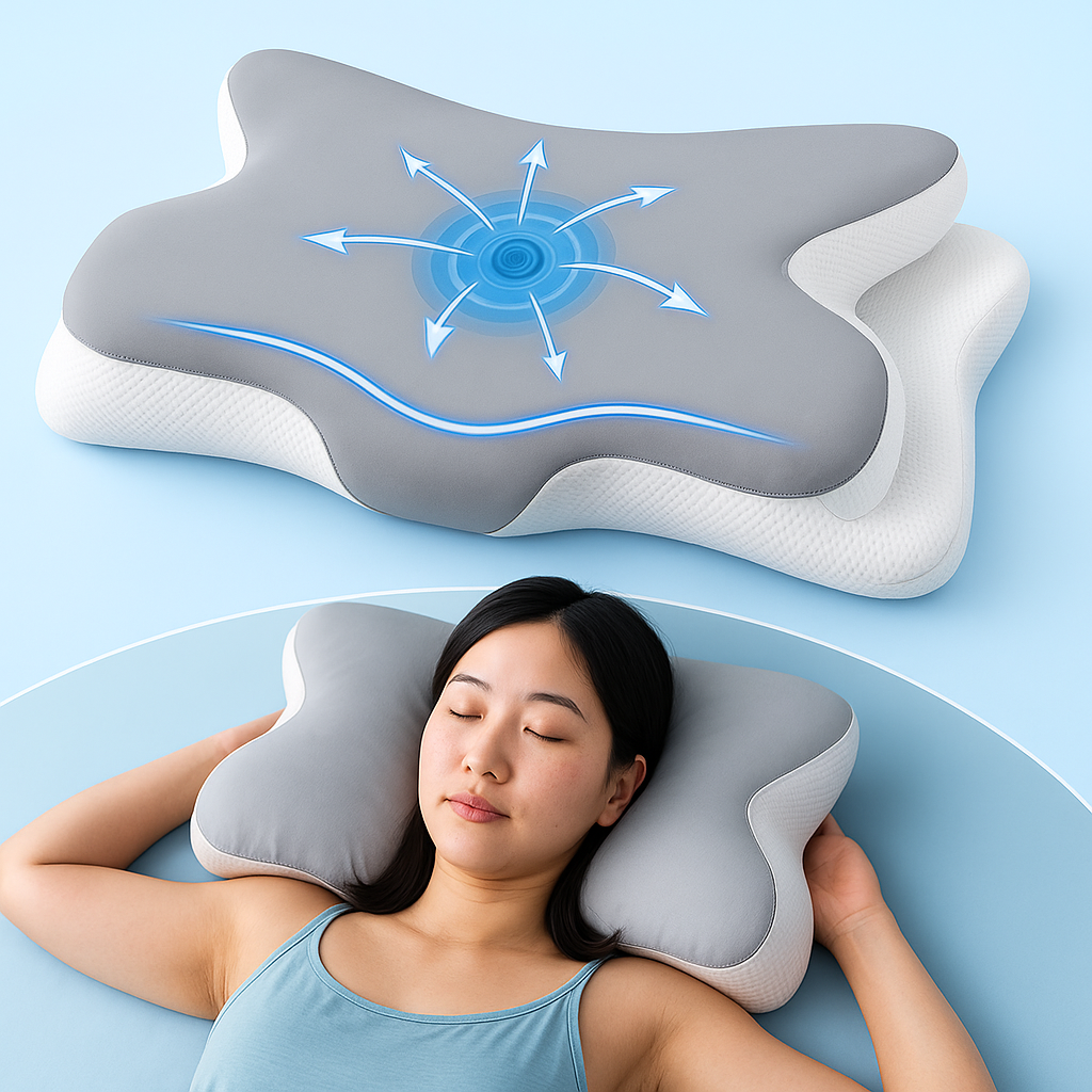 Frendorf | Schmetterlingsförmiges Memory-Schaum-Ergonomie-Kissen