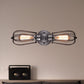 Frendorf | Metal Bulb Vormen Wandmontage Licht met Kooi Schaduw Industriële Vintage 1/2-Licht Restaurant Wandlamp in Zwart/Nikkel