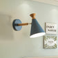 Metall Kegel Schirm Wandlampe Nordischer Stil Drehbar 1 Licht Nachttisch Leseleuchte in Blau/Grün/Grau/Weiß