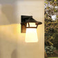 Frendorf | Eén Lamp Wandlamp Verlichting Cone/Uiteindige Schaduw Gebubbeld/Opale Glas Industriële Ingangslichtarmatuur in Zwart