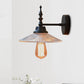 Frendorf | Klar/Grün Glas Schwarze Wandleuchte Kegel/Breite Flare 1-licht Industrie Wandlampe für Wohnzimmer
