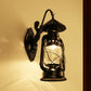 Frendorf | Kerosene Klare Glas Wandlamp Kust Enkel Peertje Woonkamer Sconces Lamp in Zwart/Antiek Messing