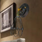 Frendorf | Gegoten ijzeren draadbescherming wandverlichting boerderij stijl 1 bol restaurant draaibare scone lamp in zwart/bronze