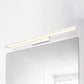 Schwarz/Weiß Slim Vanity Lampe mit rechteckigem Schirm Einfaches 16"/23.5" W LED Acryl Wandleuchte über Spiegel
