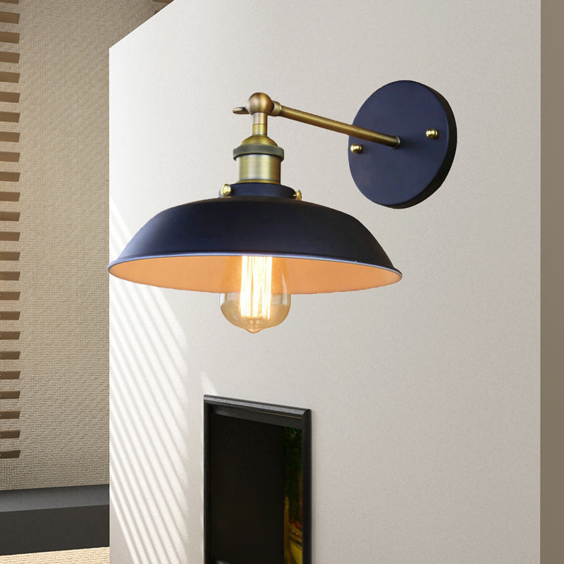 Frendorf | Draaibare Barn Metalen Wandverlichting Industriële Stijl Zwart 1 Lamp Magazijn Wandlamp Verlichting