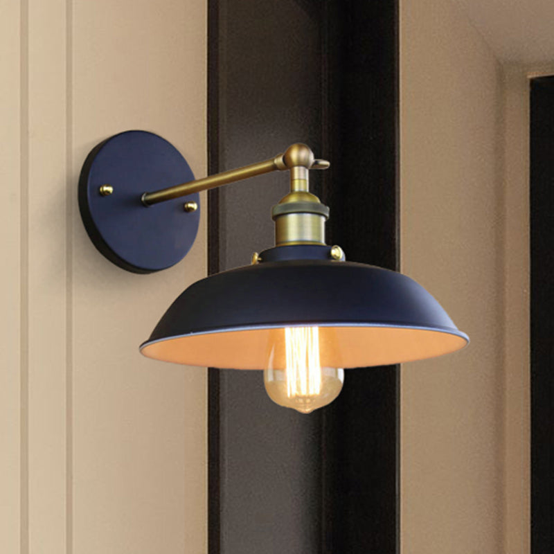 Frendorf | Draaibare Barn Metalen Wandverlichting Industriële Stijl Zwart 1 Lamp Magazijn Wandlamp Verlichting