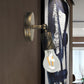 Frendorf | Georgian Mini Wandlamp met Open Peertje Rustieke Stijl 1 Hoofd Slaapkamer Verstelbare Wandverlichting in Antiek Messing / Verweerd Koper