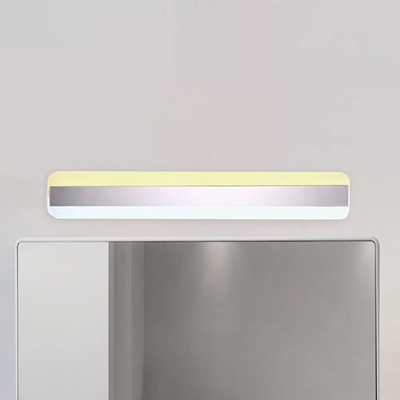 Frendorf | 31,5"/39"/47" Breite lineare Schminkspiegelleuchte modernes Acryl-LED-Badezimmerlicht über dem Spiegel mit Reflektor
