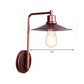 Frendorf | Een Bulb Wandlamp met Kegel/Dome/Brede Flair Schaduw Metaal Industriële Eetkamer Lichtarmatuur in Koper