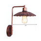 Frendorf | Een Bulb Wandlamp met Kegel/Dome/Brede Flair Schaduw Metaal Industriële Eetkamer Lichtarmatuur in Koper