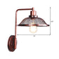 Frendorf | Een Bulb Wandlamp met Kegel/Dome/Brede Flair Schaduw Metaal Industriële Eetkamer Lichtarmatuur in Koper
