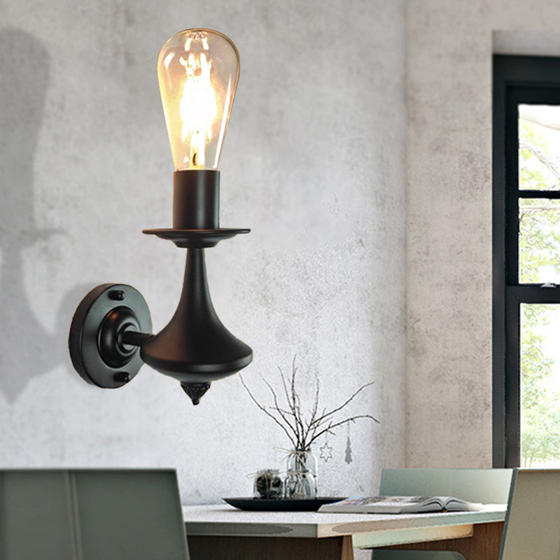 Frendorf | Metalen Exposed Bulb Wandverlichting Industrieel 1/2 Licht Eetkamer Wandlamp Armatuur