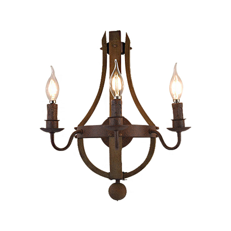 Frendorf | Rustikaal Kaars Wandverlichting Rustieke Stijl Metaal 1/2/3-Lichts Eetkamer Wandlamp