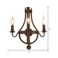 Frendorf | Rustikaal Kaars Wandverlichting Rustieke Stijl Metaal 1/2/3-Lichts Eetkamer Wandlamp