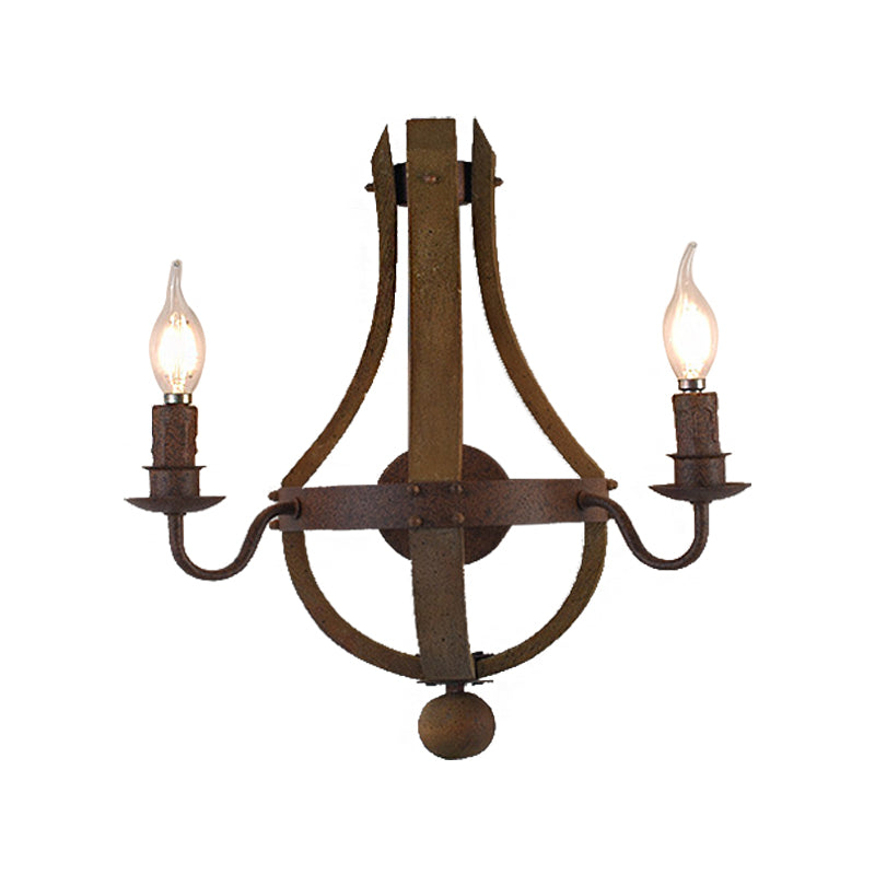 Frendorf | Rustikaal Kaars Wandverlichting Rustieke Stijl Metaal 1/2/3-Lichts Eetkamer Wandlamp