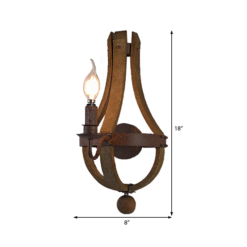 Frendorf | Rustikaal Kaars Wandverlichting Rustieke Stijl Metaal 1/2/3-Lichts Eetkamer Wandlamp
