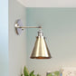 Frendorf | Konisch Wohnzimmer Wandbeleuchtung Industriestil Metallisch 1 Kopf Messing/Bronze Wandmontage Licht