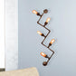 Frendorf | Bronze Finish Pipe Wall Lamp with Wavy Design Industrial Style Metallic 2/5 Bulbs Wohnzimmer Wand Scone Licht