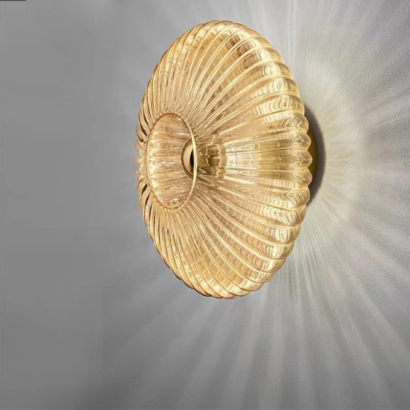 Frendorf | GlassArt Elegante Wandleuchte aus Glas | Edles Design | Warmes & Kaltes Licht
