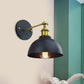 Frendorf | 1 Kop Wandverlichting met Koepel Shade Metalen Draaibare Wandlamp in Messing Afwerking voor Balkon