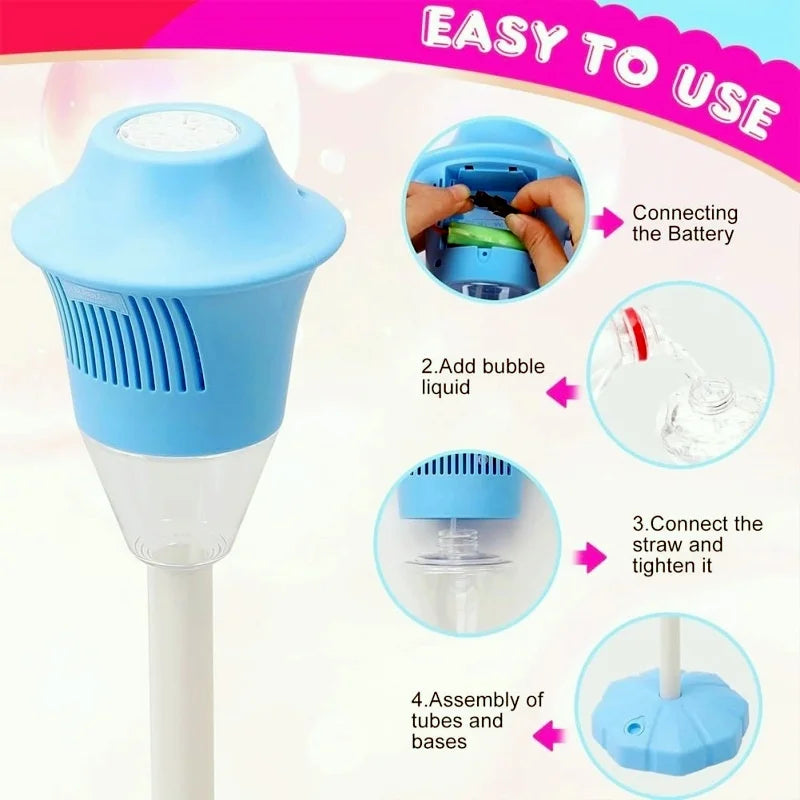 Frendorf | Blasenlampe mit LED-Lichtern & Musik | Tragbare auslaufsichere Partydekoration | 30×19cm