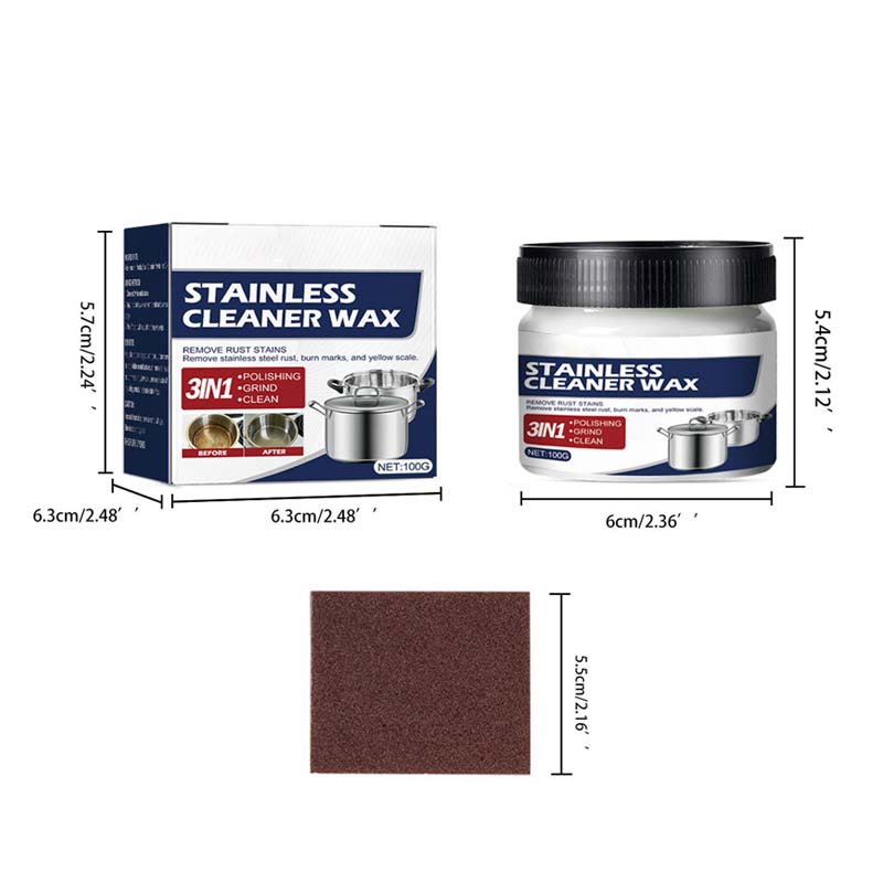Magische Nano Edelstahl Reinigungs-Paste Wachs