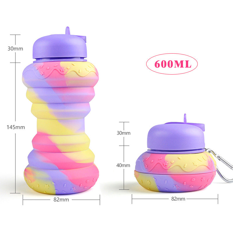 Frendorf | FlexiSip Faltbare Wasserflasche aus Silikon | BPA-frei & Auslaufsicher | Perfekt für Reisen & Sport