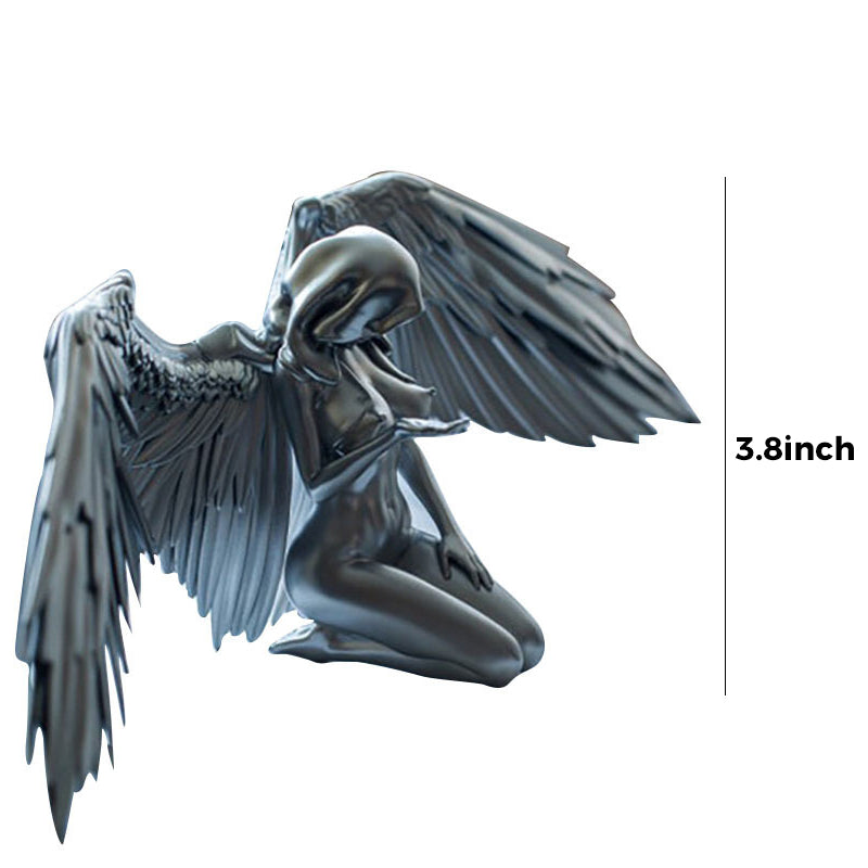 Frendorf | Art Angel Weiblich Frau Flügel Knien Umhang Hut
