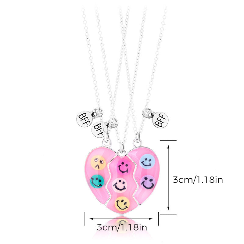 Frendorf | 3 Stück Magnetische Halskette Beste Freunde