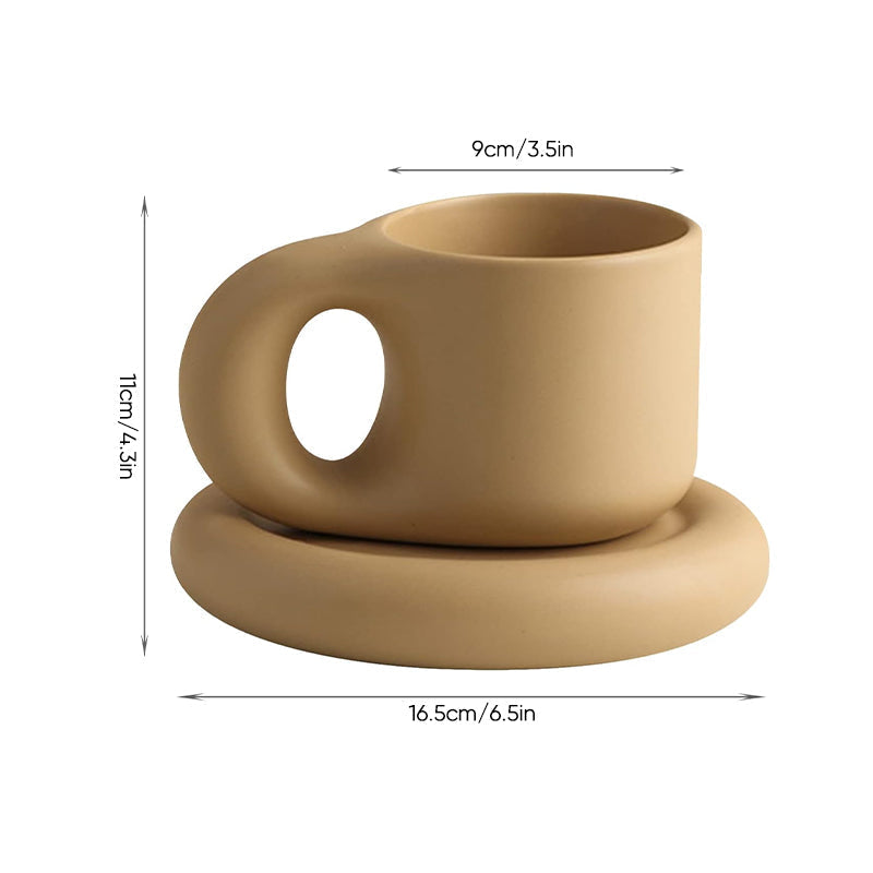 Nordic Minimalist Süße Dicke Tasse