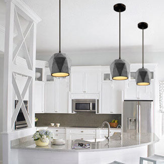 Frendorf | Cemantica Geometrische Pendelleuchte | Industrial Design | Betonoptik | Minimalistische Beleuchtung