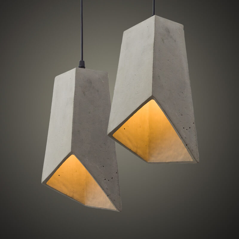 Frendorf | Cemantica Geometrische Pendelleuchte | Industrial Design | Betonoptik | Minimalistische Beleuchtung
