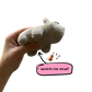 Frendorf | PlushHam Sad Hamster Kuscheltier | Lustiges Meme-Design | Mit oder ohne Sound | Perfekt zum Kuscheln & Verschenken