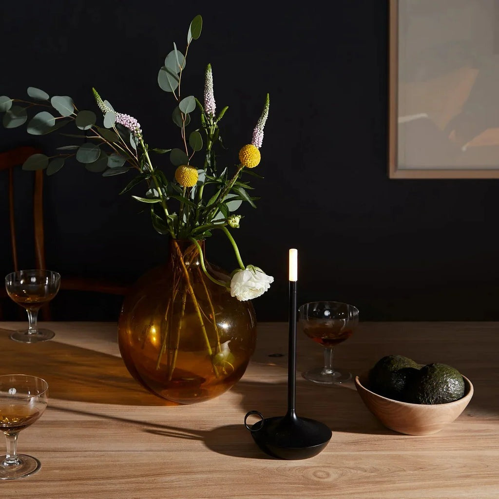 Frendorf | Wick LED Kerzenlicht Tischlampe