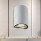 Frendorf | LED Buitenwandwaslamp met Half-Cilinder Aluminium Schaduw Zwart/Grijs Wandlamp in Warm/Wit Licht