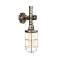 Frendorf | Draadframe Restaurant Wandlamp Nautische Stijl Metaal 1 Kop Brons Muur Gemonteerde Lamp met Pijpontwerp