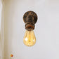 Frendorf | 1 Licht Wandverlichting Landhuisstijl Open Bulb IJzeren Mini Wandmontageverlichting met Waterpijp in Brons