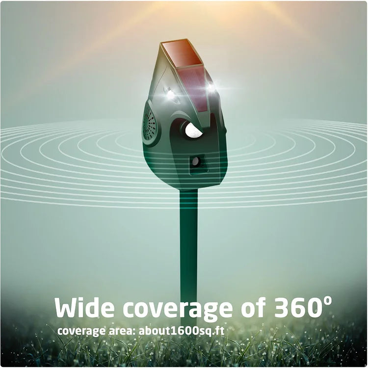 Frendorf | Verbesserter Ultraschall Solar Tiervertreiber