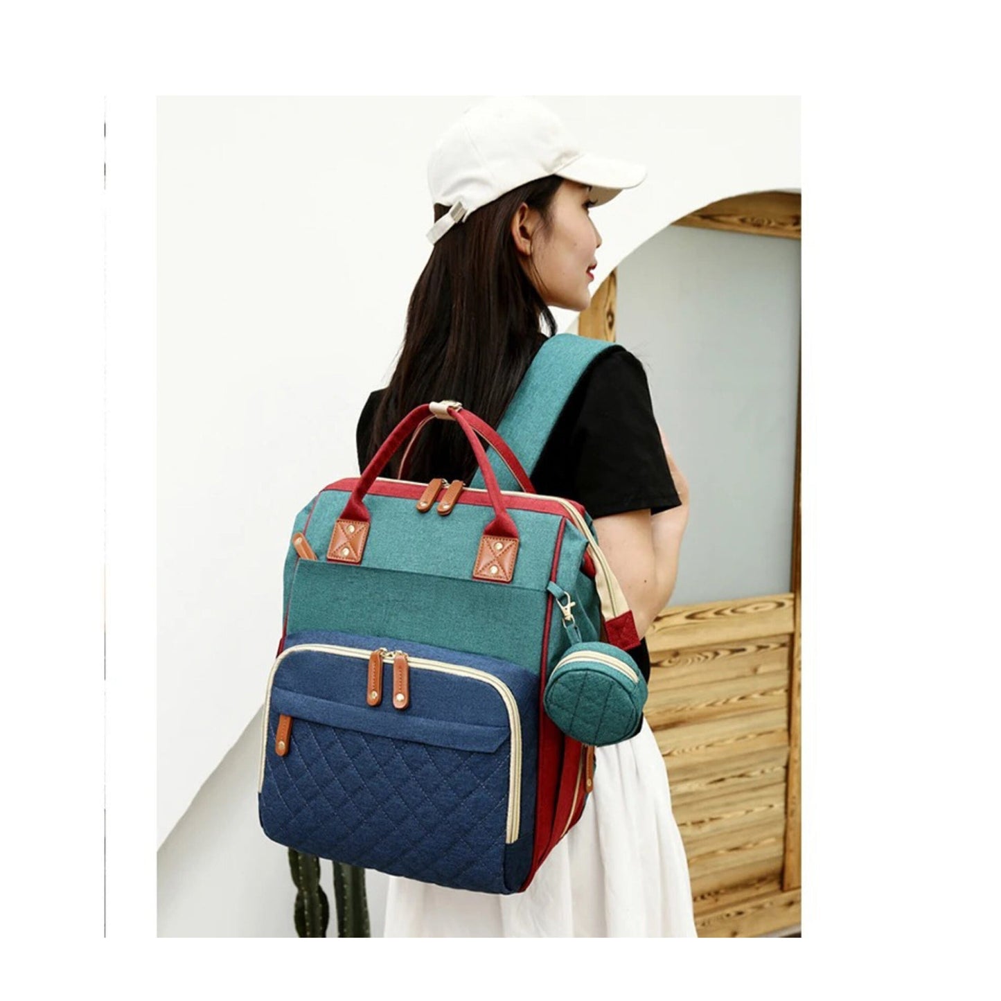 Frendorf | 2in1 Baby Rucksack mit integriertem Wickelbett