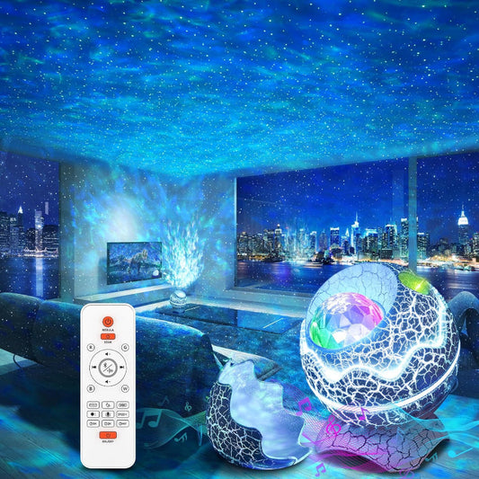 Frendorf | GalaxyGlow – Sternprojektor mit Bluetooth-Lautsprecher und farbenfrohen Lichteffekten