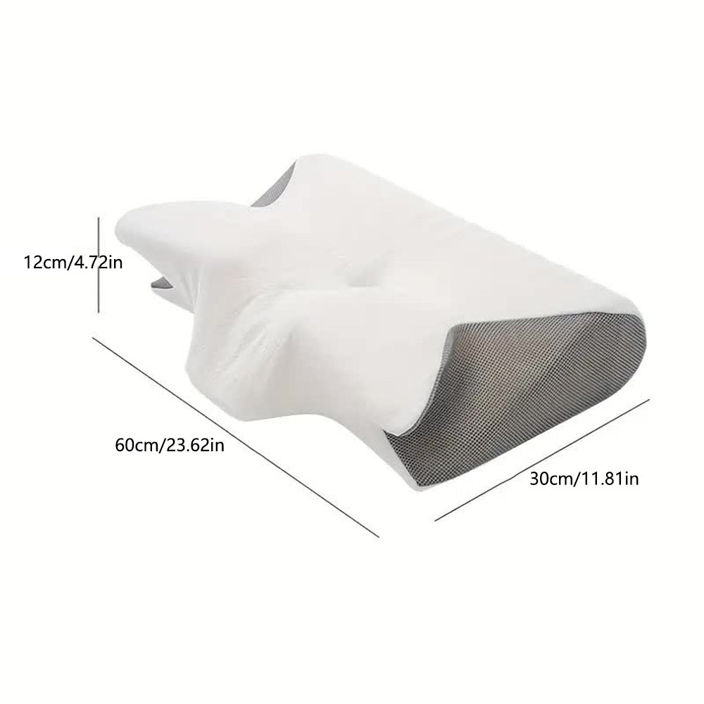 Frendorf | SleepEase Schmetterlings-Memory-Schaumkissen – Ergonomische Unterstützung für Seiten- und Rückenschläfer