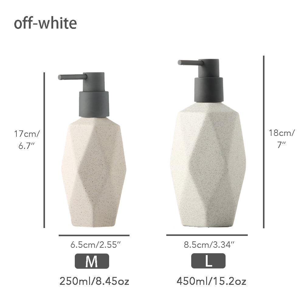 Keramischer Seifenspender, Flüssigkeitsbadflasche, simples Design, nachfüllbare wiederverwendbare Lotionpumpe für Badezimmer Küche